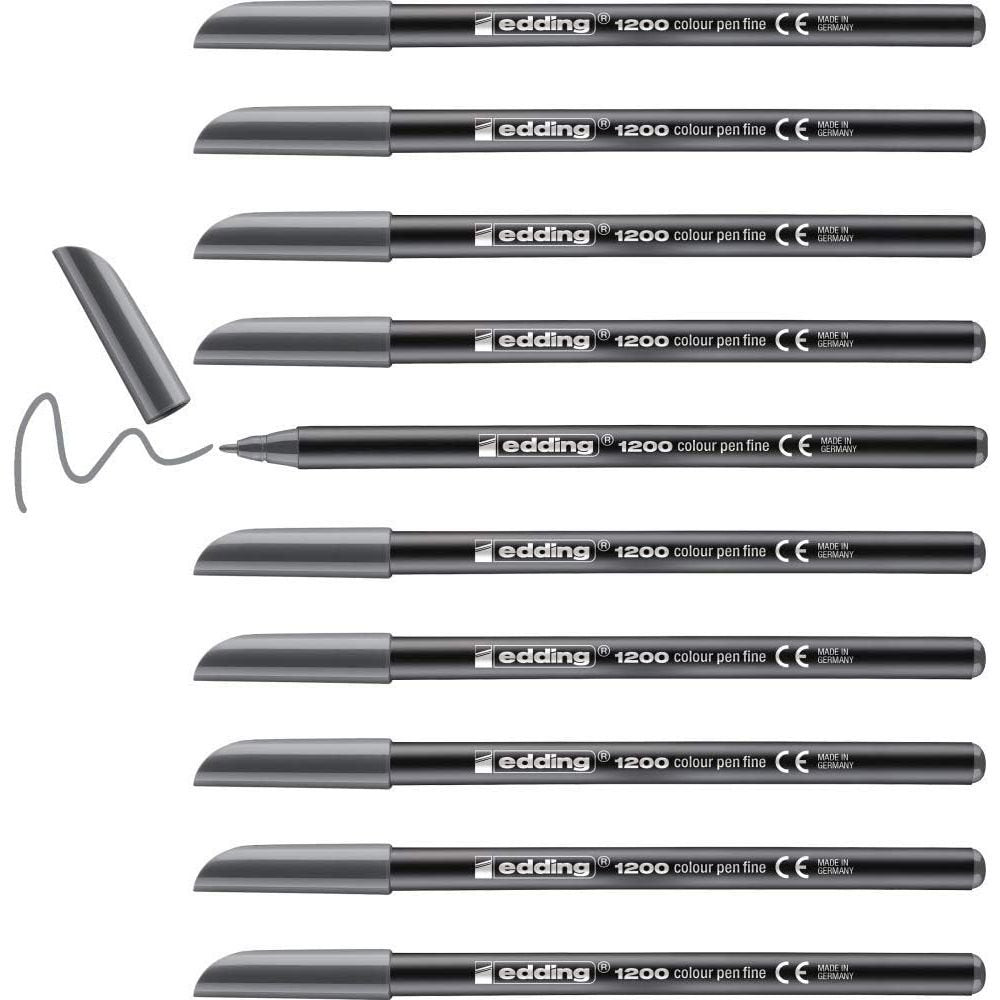 Rotulador Edding 1200 Gris | Edding | Pack 10 Unidades