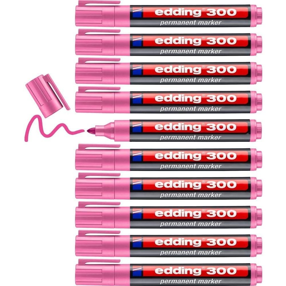 Rotulador Edding 300 Rosa | Edding | Pack 10 Unidades