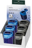 Sacapuntas Faber Castell Doble Rollon Dots Azul y Negro