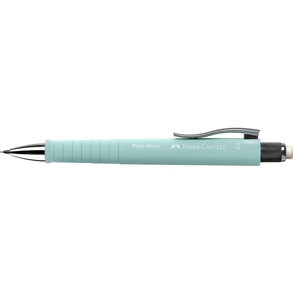 PORTAMINAS POLY MATIC 0,7MM AZUL CARIBE | 5 UNIDADES | (FABER CASTELL)