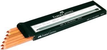 LAPIZ FABER PITT MINA GRASA SANGUINA | 6 UNIDADES | (FABER CASTELL)