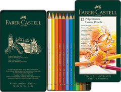 LAPIZ FABER CASTELL POLYCHROMOS 12 COLORES SURTIDOS | 1 UNIDADES | (FABER CASTELL)