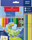 LAPIZ FABER 18+6 COLORES SURTIDO EDICION DINOSAURIO | 1 UNIDADES | (FABER CASTELL)