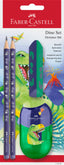 Set Faber Lapiz Goma y Afilalápiz Dinosaurio Grafito Hb Faber Castell