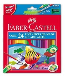 LAPIZ FABER CASTELL ACUARELABLE 24 COLORES SURTIDOS | 1 UNIDADES | (FABER CASTELL)