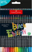 LAPIZ FABER CASTELL BLACK EDITION 24 COLORES BASICOS ESTUCHE | 1 UNIDADES | (FABER CASTELL)
