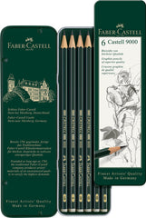 LAPIZ FABEL CASTELL 9000 CAJA 6 GRADUACIONES | 1 UNIDADES | (FABER CASTELL)