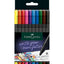 Rotulador Grip Finepen 0,4 Mm Estuche 10 Colores | Faber Castell | Pack 1 Unidades