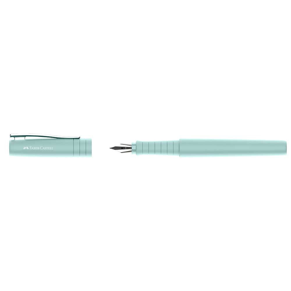PLUMA ESTILOGRAFICA FABER POLY PEN AZUL CARIBE F | 1 UNIDADES | (FABER CASTELL)