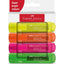 Marcador Faber Castell Textliner 46 4 Colores Surtido | Faber Castell | Pack 1 Unidades