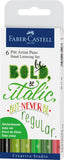 Set 6 rotuladores Pincel Faber Castell Pitt Hand Lettering Faber Castell