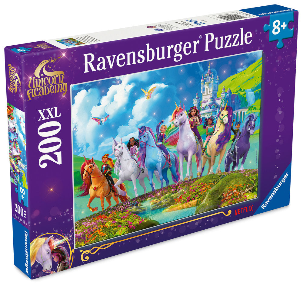 PUZZLE 200 PIEZAS XXL UNICORN ACADEMY | RAVENSBURGER PUZZLES | 1 UNIDAD | 4005555041658