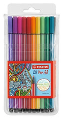 Rotulador Stabilo Premium Pen 68 20 Colores Surtidos | Stabilo | Pack 1 Unidades