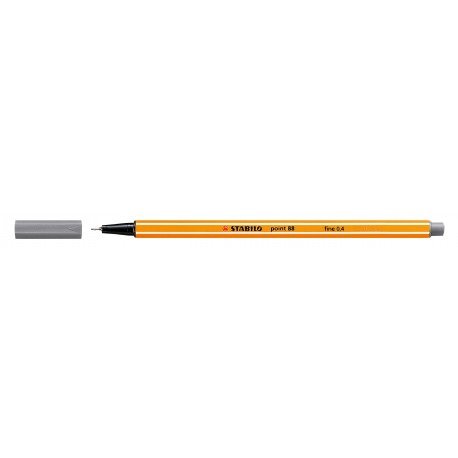 Rotulador Stabilo Point 88/96 Gris Oscuro | Stabilo | Pack 10 Unidades