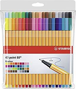 Rotulador Stabilo Point 88 Estuche 40 Und | Stabilo | Pack 1 Unidades