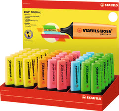 Expositor 45 Marcadores Stabilo Boss Original | Stabilo | Pack 45 Unidades