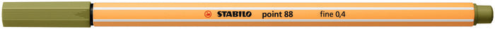 Rotulador Stabilo Point 88/37 Verde Barro | Stabilo | Pack 10 Unidades