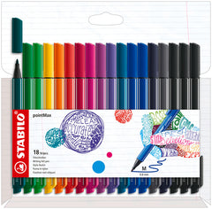 Rotulador Stabilo Pointmax 18 Colores Surtidos | Stabilo | Pack 1 Unidades