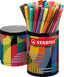 Rotulador fibra Stabilo 68 colores lata metal