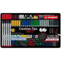 SET STABILO CREATIVE TIPS 30 UDS ESTUCHE METAL | 1 UNIDADES | (STABILO)