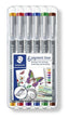 Estuche 6 Rotuladores Calibrados 0,5 mm Colores Surtidos Staedtler