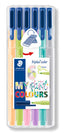 Estuche 6 rotuladores Triplus 323 colores pastel Staedtler