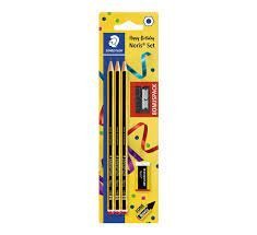 LAPIZ NORIS 120/2 HB BLISTER 3 UDS + AFILALAPIZ + GOMA | 10 UNIDADES | (STAEDTLER)