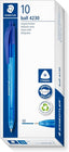 Bolígrafos Retráctiles Staedtler Azul Pack 10