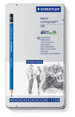 LAPIZ STAEDTLER MARS LUMOGRAPH 12 GRADUACIONES BLANDAS CAJA | 1 UNIDADES | (STAEDTLER)