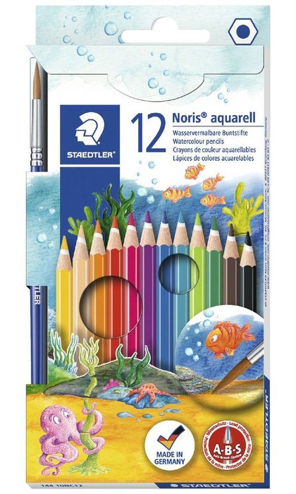 LAPIZ NORIS CLUB ACUARELABLE 144 10NC12 12 COLORES SURTIDOS | 1 UNIDADES | (STAEDTLER)