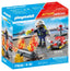 Bombero con Bomba de Agua Playmobil Juguete de 14 cm