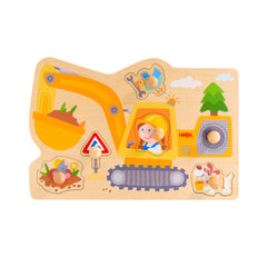 PUZZLE DE AGARRAR EXCAVADORA | HABA | 1 UNIDAD | 4010168284545