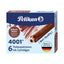 Cartucho Tinta Pelikan 4001 TP6 Marrón