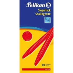 LACRE PELIKAN ROJO | 10 UNIDADES | (PELIKAN, S,A,)