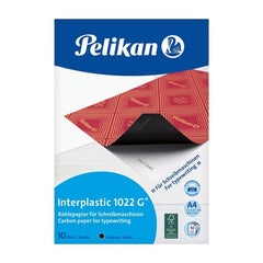 PAPEL CARBON PELIKAN IPLASTIC 1022G 10H NEGRO | 1 UNIDADES | (PELIKAN, S,A,)