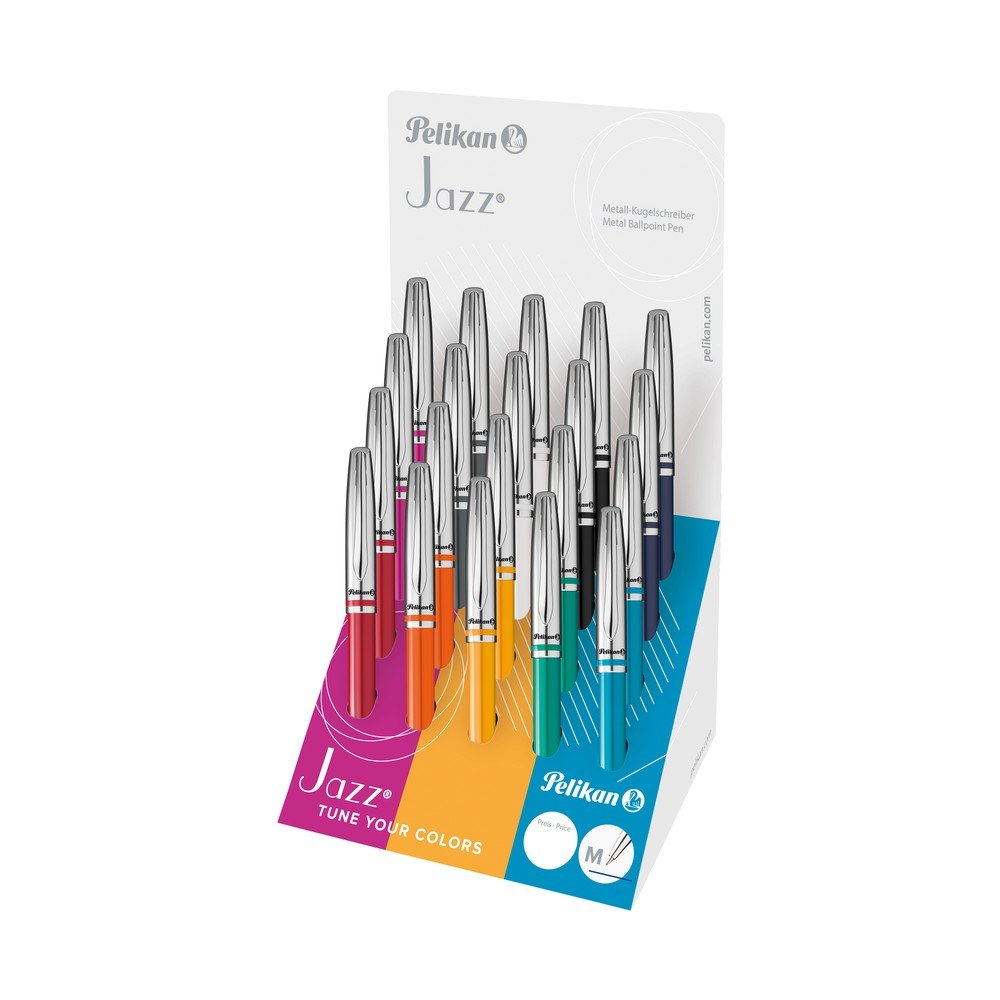 EXPOSITOR 20 BOLIGRAFO PELIKAN JAZZ CLASSIC SURTIDOS | 20 UNIDADES | (PELIKAN, S,A,)