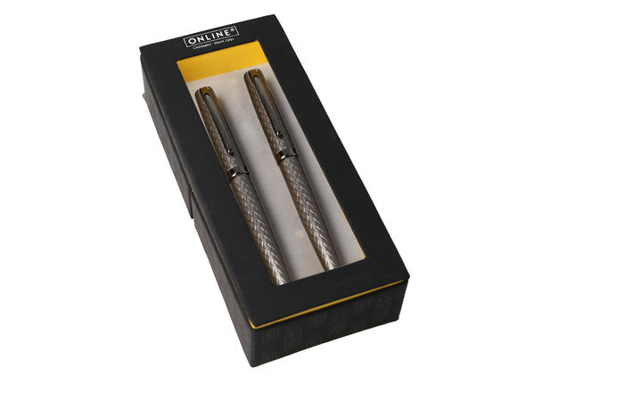 SET PLUMA Y BOLIGRAFO ELEGANZA DIAMOND TITAN | 1 UNIDADES | (ONLINE)