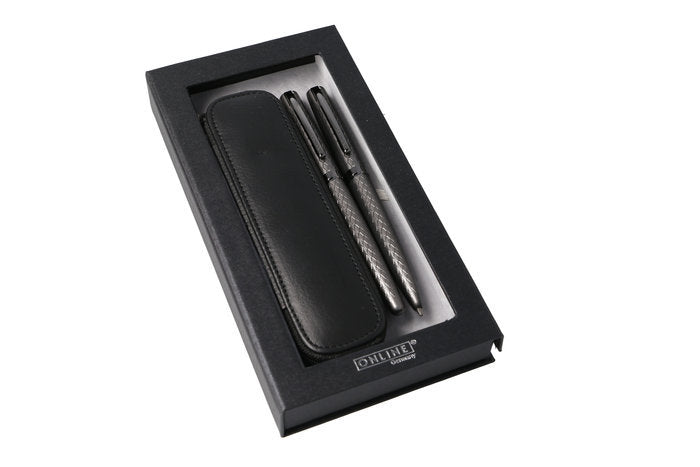 SET PLUMA Y BOLIGRAFO ELEGANZA DIAMOND TITAN+ ESTUCHE REGALO | 1 UNIDADES | (ONLINE)