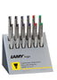 Expositor 12 Bolígrafos Lamy Logo V188 Mate Marca Lamy