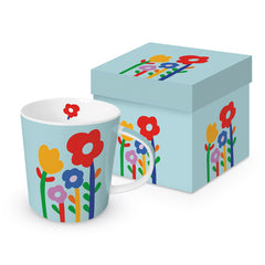 TAZA SUPER FLOWERS TURQUIOSE + CAJA REGALO | PPD | 1 UNIDAD | 4021766306621
