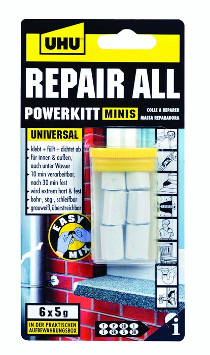 MASILLA EPOXY REPARADOR UNIVERSAL 6X5GR | 1 UNIDADES | (PRODUCTOS IMEDIO, S,A,)