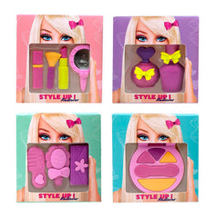 EXPOSITOR 24 SET GOMA ESTILO BARBIE | 24 UNIDADES | (TRENDHAUS)