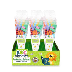 GOMAS CON FORMA DE LETRAS ABC5 | 12 UNIDADES | (TRENDHAUS)