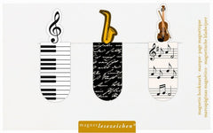 MARCAPAGINAS MAGNETICO TEMA MUSICA 6 UNIDADES | 6 UNIDADES | (MOSES)