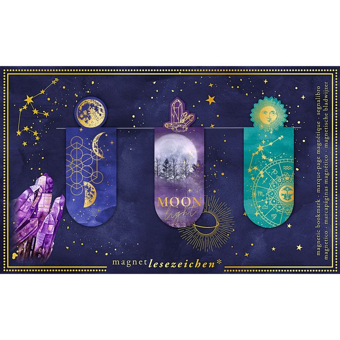 MARCAPAGINAS MAGNETICOS MOONLIGHT 6 UNIDADES | 6 UNIDADES | (MOSES)