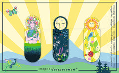 MARCAPAGINAS MAGNETICOS SUN AND MOON 6 UNIDADES | 6 UNIDADES | (MOSES)