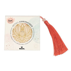 MARCAPAGINAS METAL LOTUS CON BORLO | 1 UNIDADES | (MOSES)