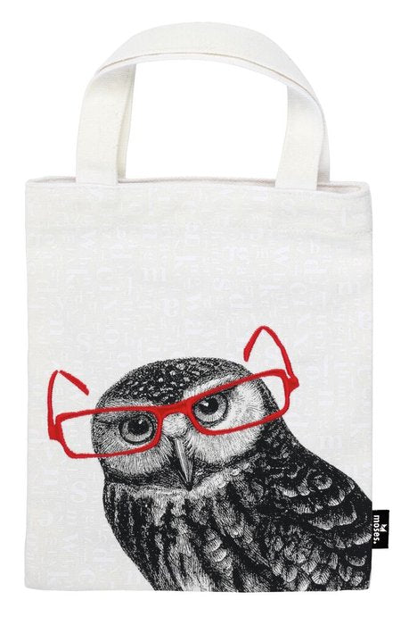 BOLSA DE TELA PARA LIBROS BUHO | MOSES