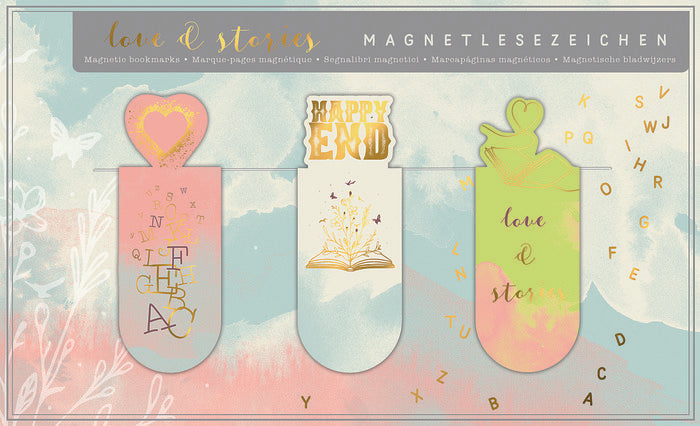 MARCAPAGINAS MAGNETICOS LOVE & STORIES 6 UNIDADES | 6 UNIDADES | (MOSES)