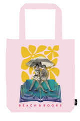 BOLSA DE TELA DE LA COMPRA BEACH AND BOOKS | MOSES